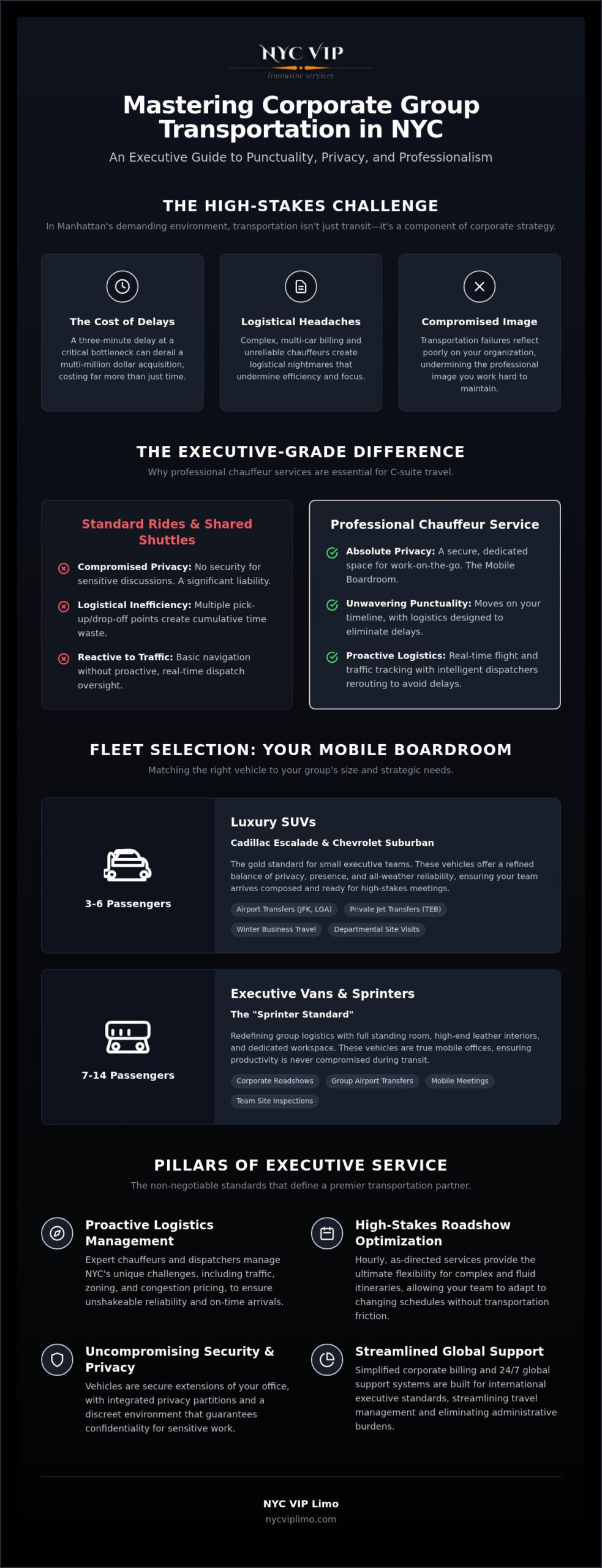 Corporate Group Transport NYC: 2026 Executive Guide