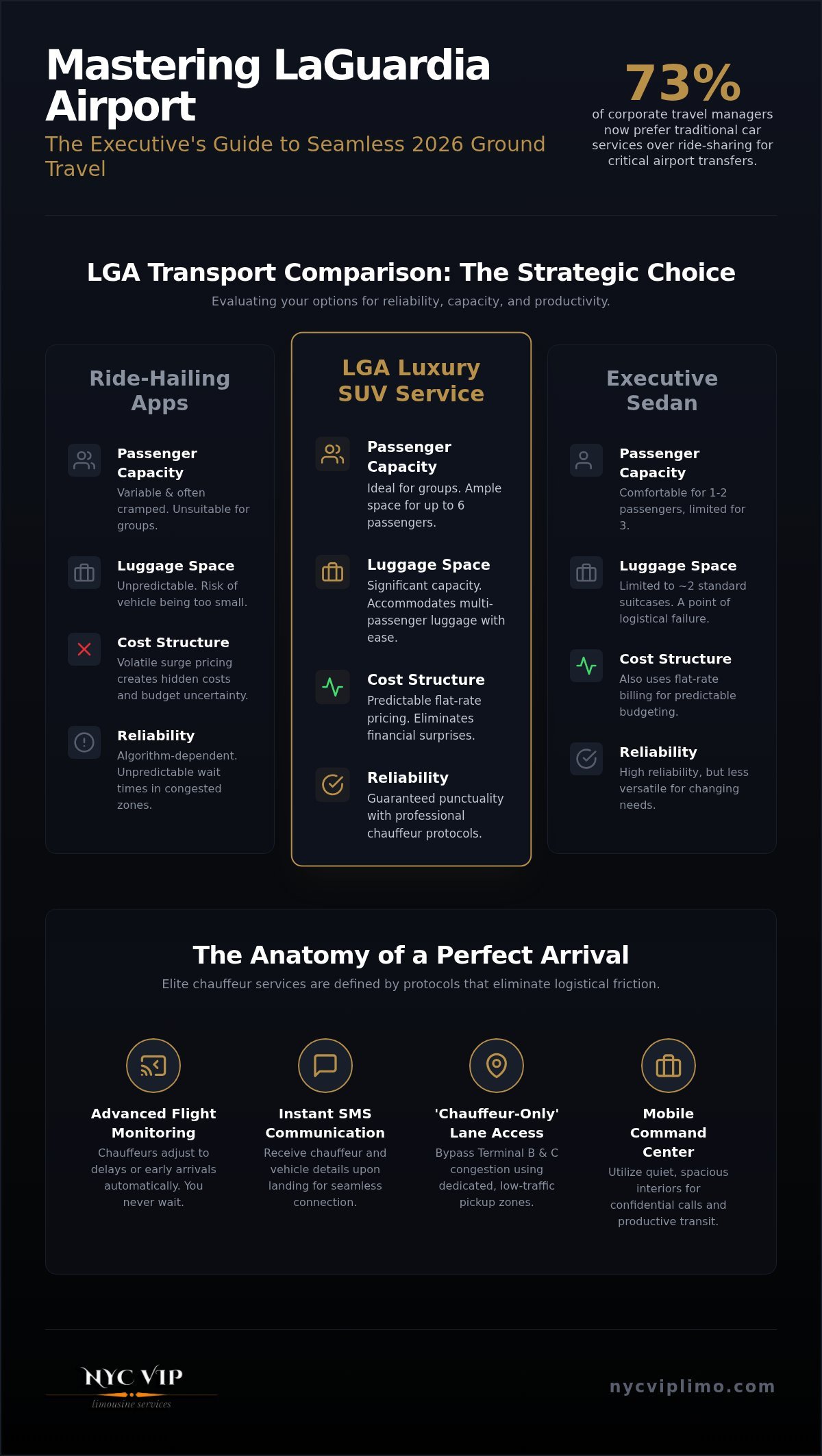 LGA Luxury SUV Service: 2026 Executive Comparison Guide