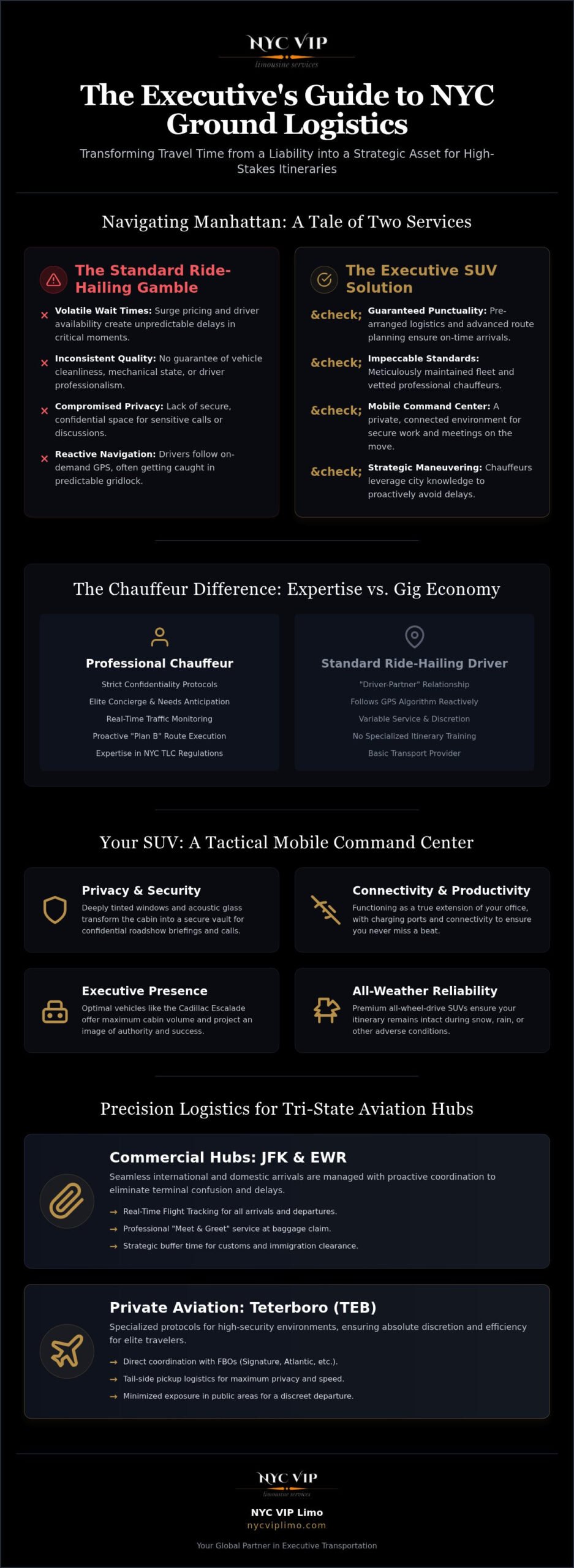 Luxury SUV Service NYC: Executive Logistics Guide 2026