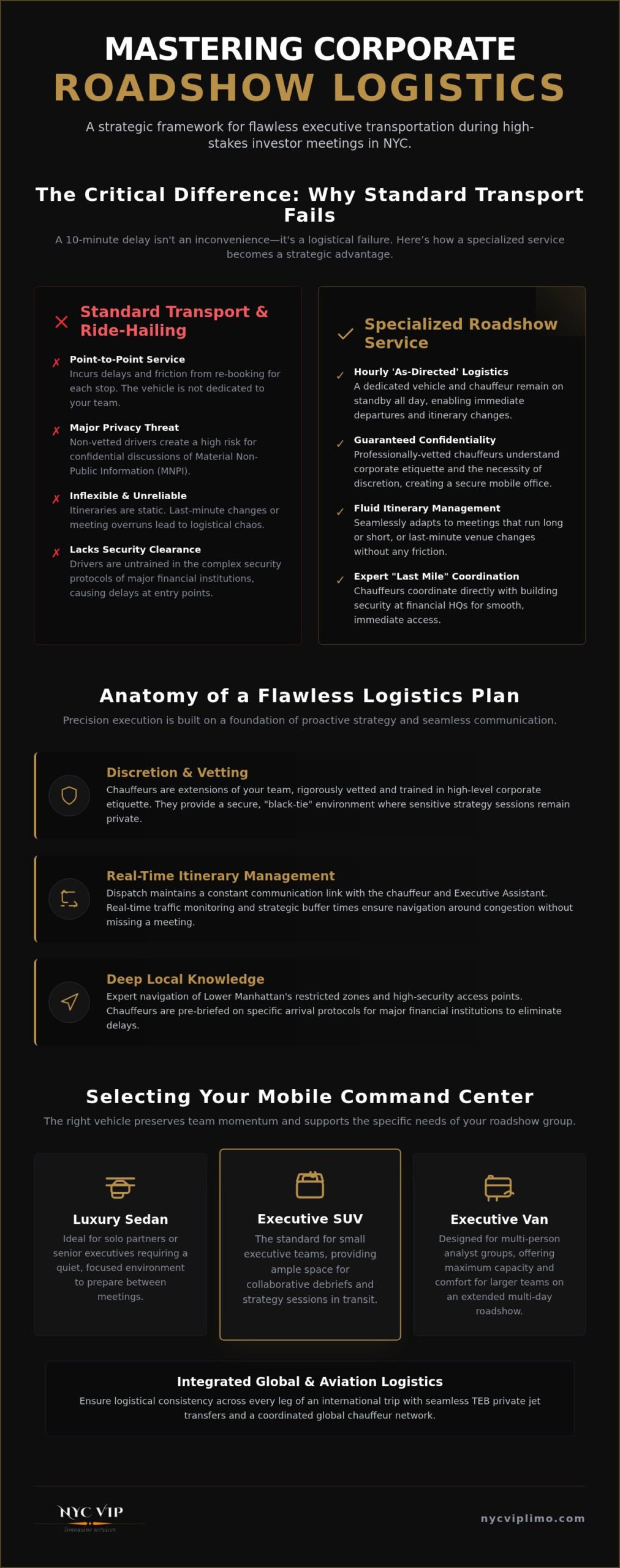 NYC Corporate Roadshow Logistics: 2026 Executive Guide