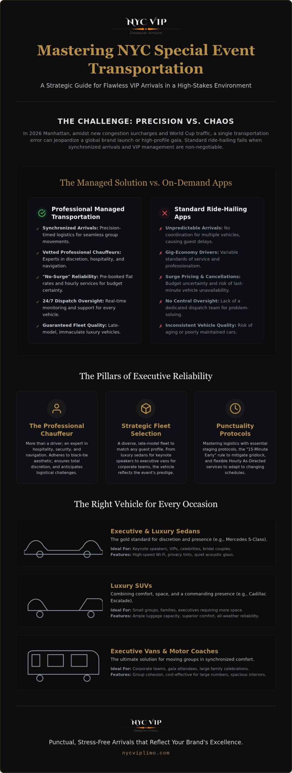 NYC Special Event Transport: Executive Logistics 2026
