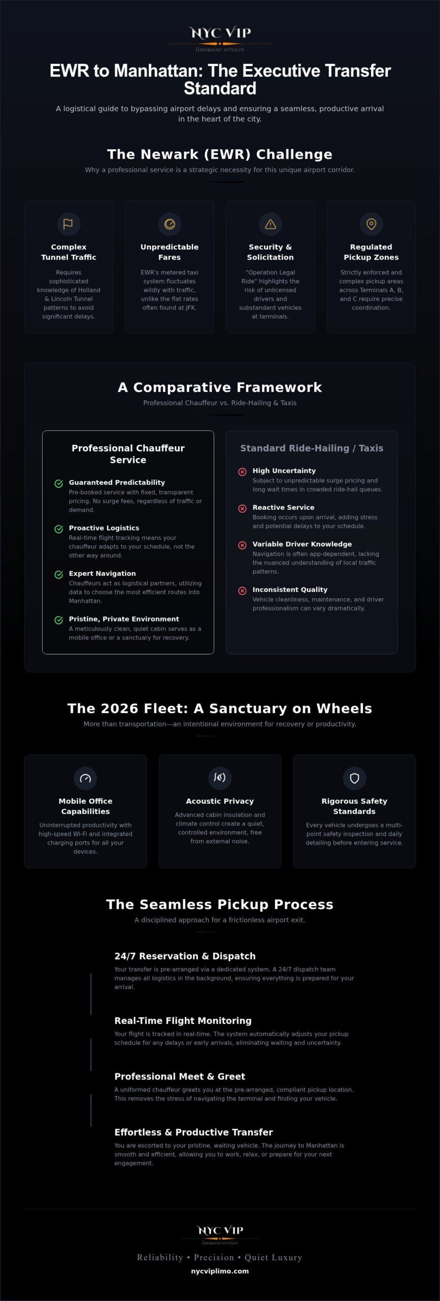 EWR to Manhattan Limo Service: The Executive Choice for 2026