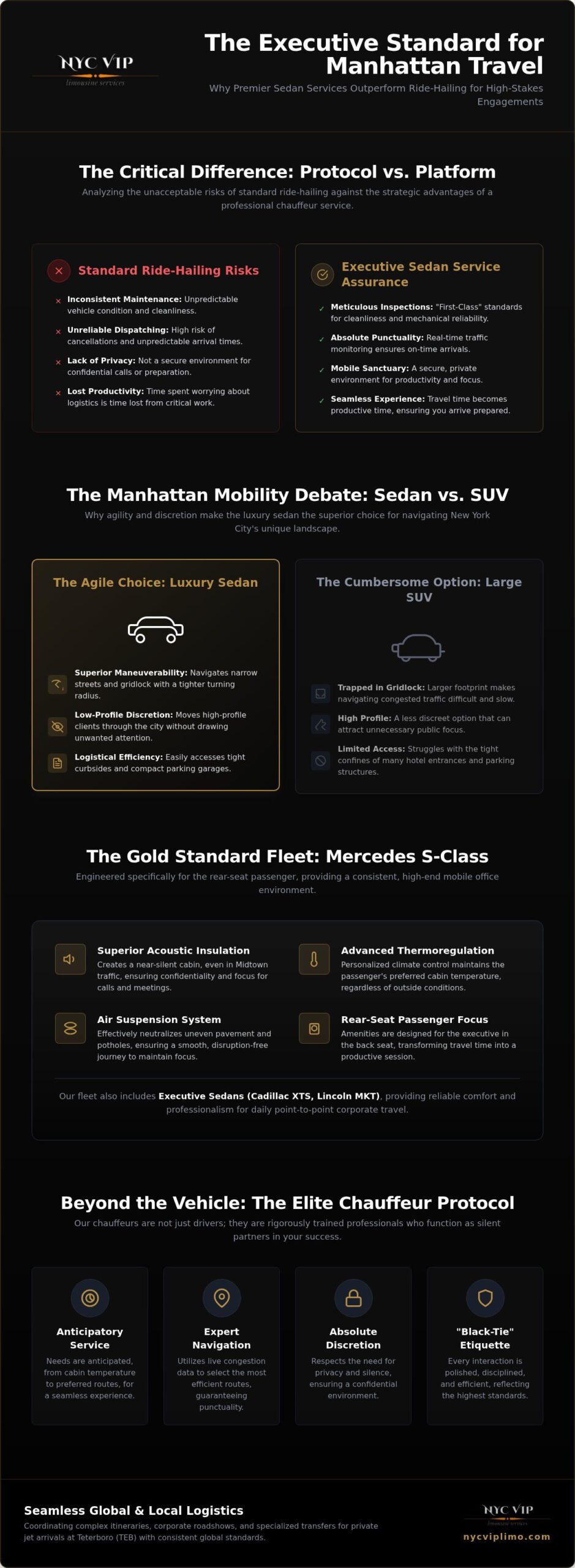 Luxury Sedan Service Manhattan: The Executive Standard for Professional Travel