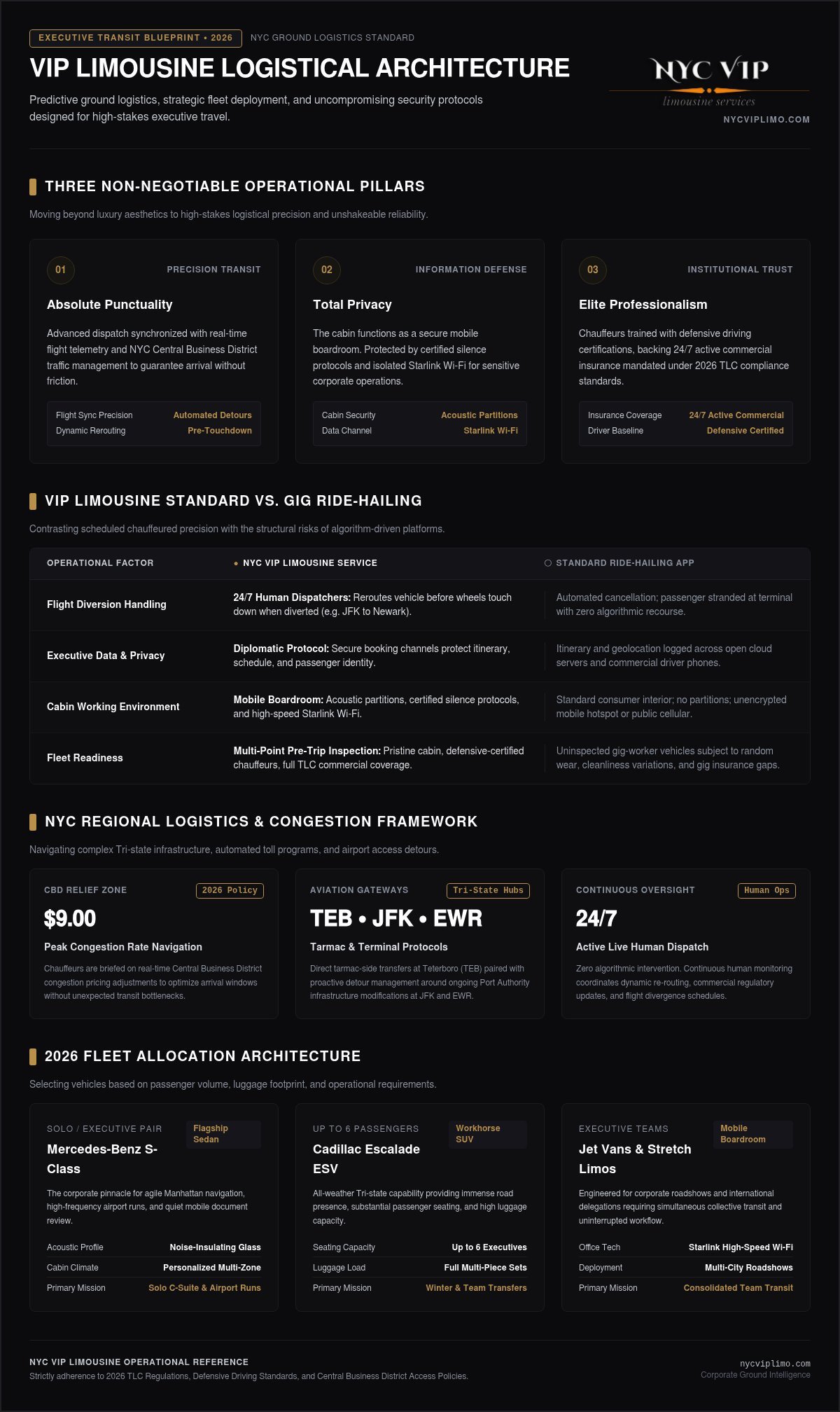 VIP Limousine Service: The Executive Guide to Luxury Transportation in 2026